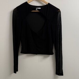 GUC Superdown mesh shirt w/ open chest